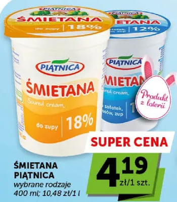 Śmietana wybrane rodzaje promocja w ABC