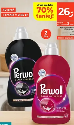 Płyn do prania Perwoll Renew Black promocja w Dealz