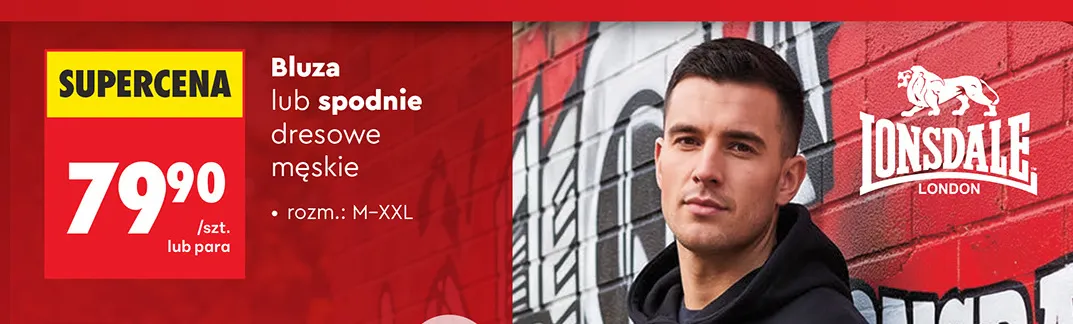 Bluza męska Lonsdale promocja w Biedronka
