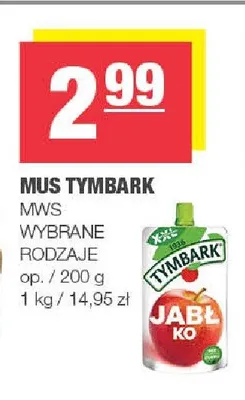 Mus jabłko Tymbark promocja w SPAR