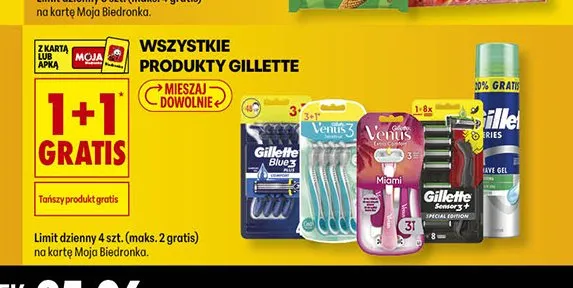 Maszynki do golenia Gillette Venus 3 promocja w Biedronka