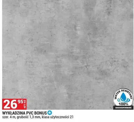 Wykładzina PVC Bonus promocja w Merkury Market