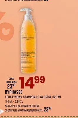 Szampon do włosów keratynowy Byphasse promocja w Drogerie Natura