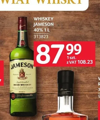 Whiskey Jameson 40% promocja w Selgros