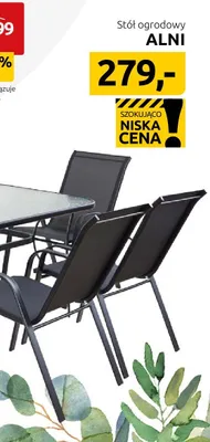 Stół ogrodowy promocja w Black Red White