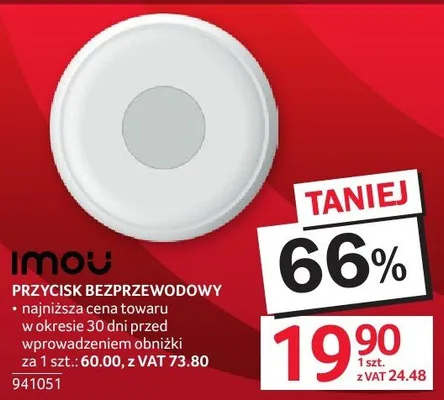 Przycisk bezprzewodowy IMOU promocja w Selgros