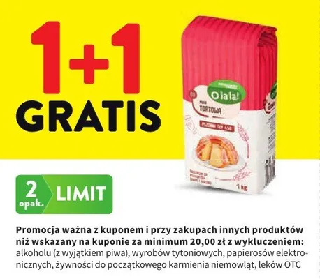 Mąka tortowa pszenna typ 450 promocja w Intermarche