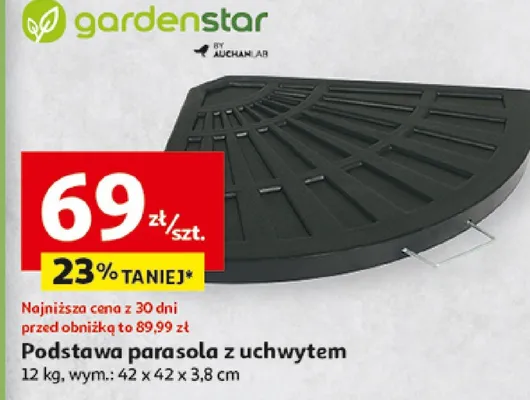 Podstawa parasola z uchwytem Gardenstar promocja w Auchan