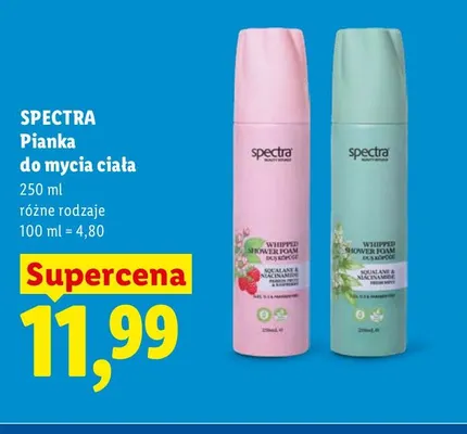 Pianka do mycia ciała Spectra Fresh Mint promocja w Lidl