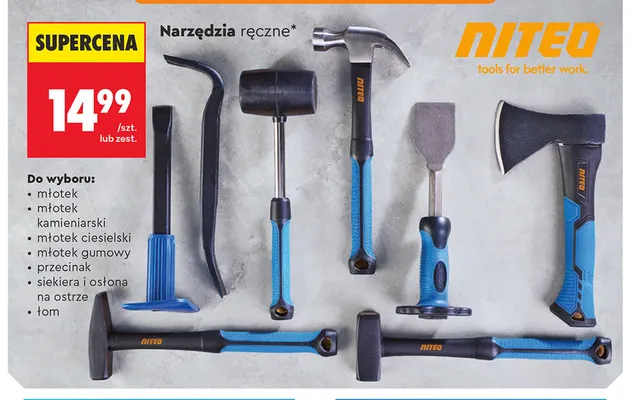 Młotek gumowy Niteo promocja w Biedronka