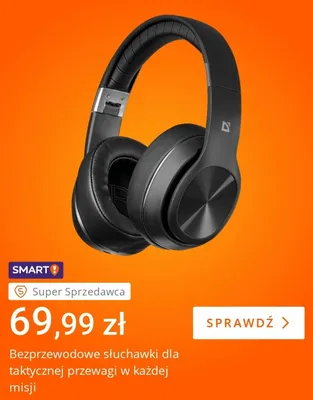 Słuchawki bezprzewodowe promocja w Allegro