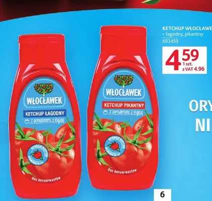 Ketchup łagodny Włocławek promocja w Selgros