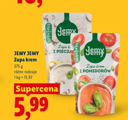 Zupa krem z pieczarek Jemy Jemy promocja w Lidl