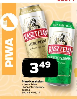 Piwo Kasztelan promocja w Netto