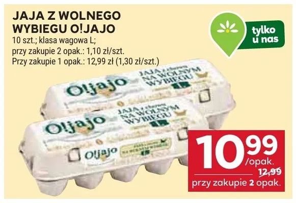 Jaja z wolnego wybiegu klasa M promocja w Stokrotka