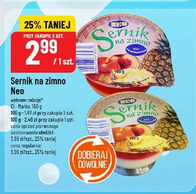 Sernik na zimno Neo promocja w POLOmarket