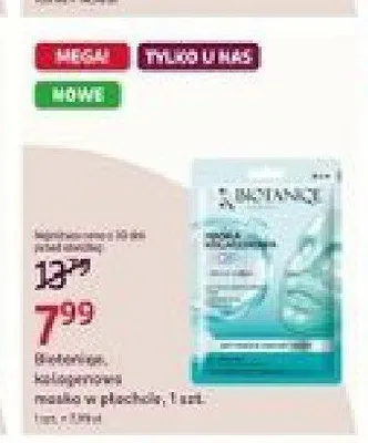 Kolagenowa maska w płachcie Biotaniqe promocja w Rossmann