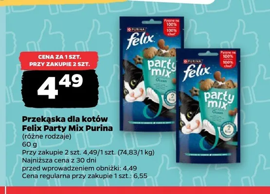 Przysmaki dla kotów Felix Party Mix Original promocja w Netto