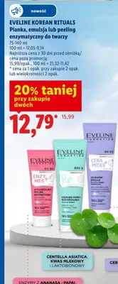 Wygładzający peeling enzymatyczny do twarzy Eveline Cosmetics Korean Rituals promocja w Lidl