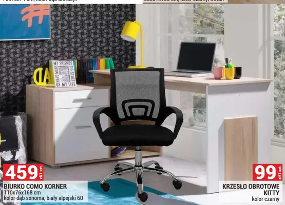Krzesło obrotowe Kitty promocja w Merkury Market