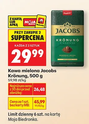 Kawa mielona Krönung promocja w Biedronka