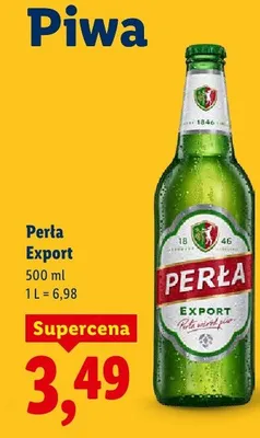 Piwo Perła Export promocja w Lidl