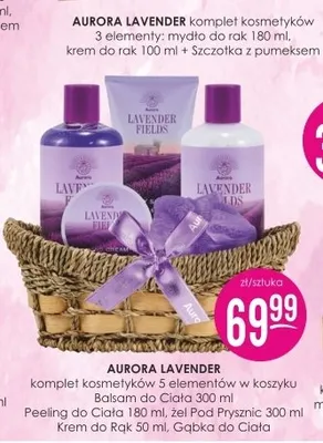 Komplet kosmetyków Aurora Lavender 5 elementów w koszyku promocja w Drogerie Jasmin