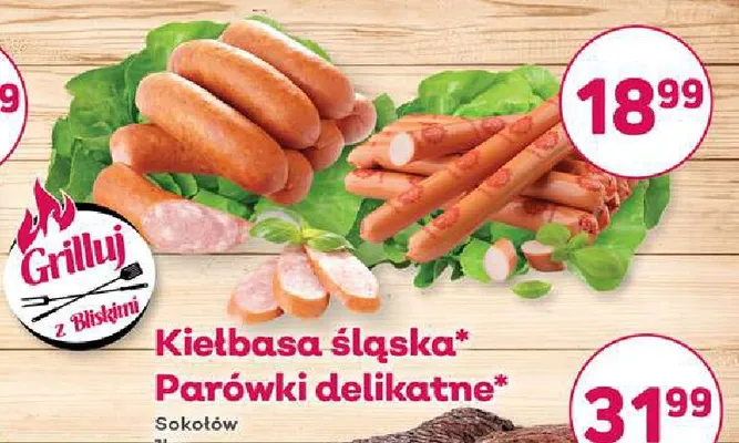 Parówki delikatne Sokołów promocja w Bliski