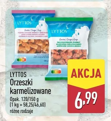 Orzeszki karmelizowane Lyttos 120 g promocja w Aldi