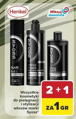 Szampon do włosów Syoss Intense Glaze Deep Caring promocja w Carrefour Market