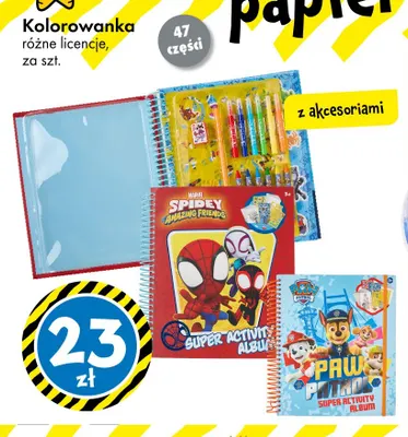 Kolorowanka z akcesoriami promocja w Tedi