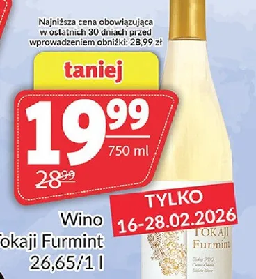 Wino Tokaji Furmint promocja w Prim Market