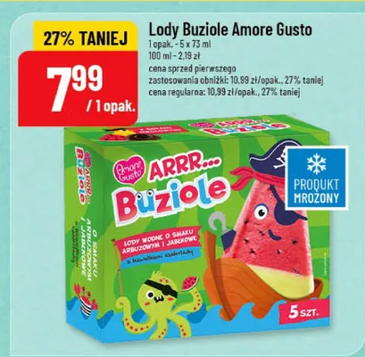 Lody Buziole Amore Gusto promocja w POLOmarket