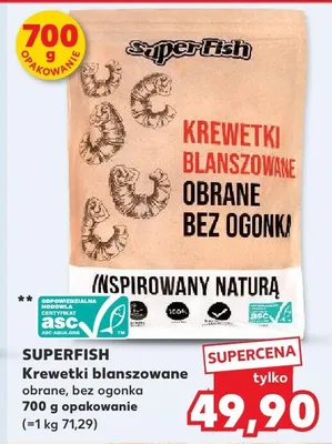 Krewetki blanszowane obrane, bez ogonka promocja w Kaufland