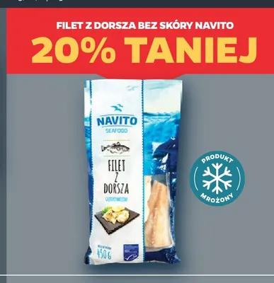 Filet z dorsza bez skóry Navito promocja w Netto