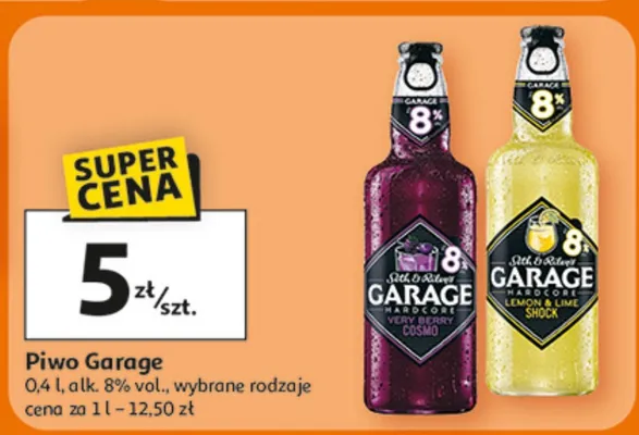 Piwo Garage 0.4 l alk. 8% vol. promocja w Auchan