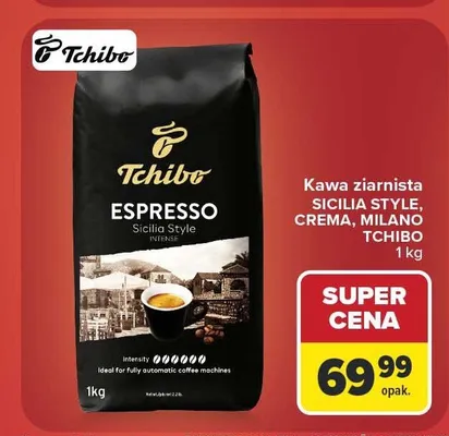 Kawa ziarnista Tchibo Espresso Milano Style promocja w Carrefour Market