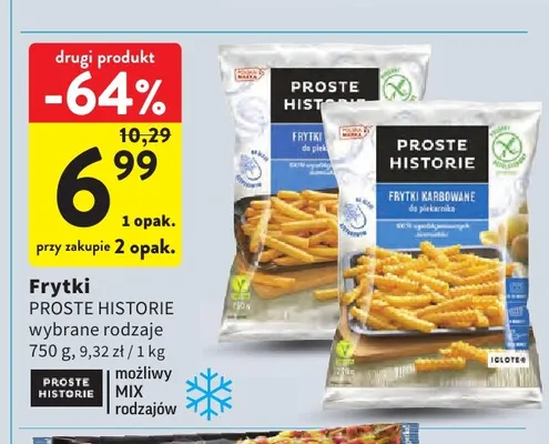 Frytki karbowane do piekarnika Proste Historie promocja w Intermarche
