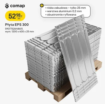 Płyta EPS 300 1200 x 600 x 25 mm promocja w Castorama