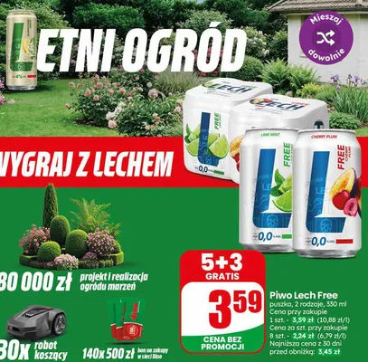 Piwo bezalkoholowe Lech Free Lime Mint promocja w Dino