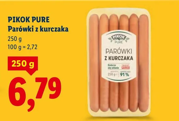 Parówki z kurczaka promocja w Lidl