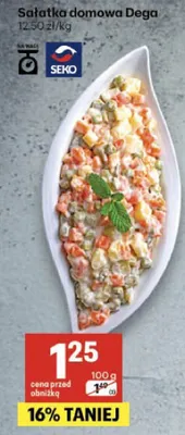 Sałatka domowa Dega promocja w Delikatesy Centrum