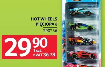 Samochodziki HOT WHEELS pięciopak promocja w Selgros
