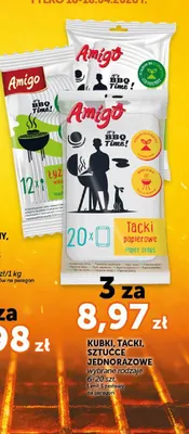 Kubki, tacki, sztućce jednorazowe wybrane rodzaje promocja w Groszek