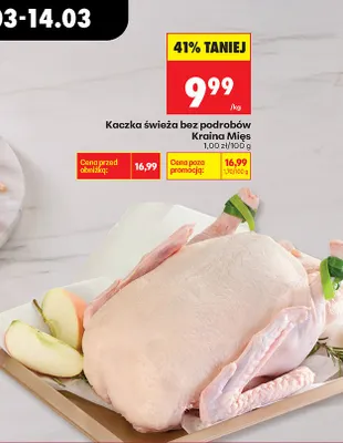 Kaczka świeża bez podrobów promocja w Biedronka