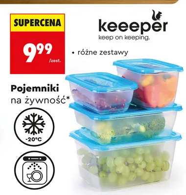 Pojemniki na żywność Keeeper promocja w Biedronka