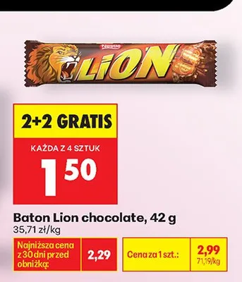 Baton Lion Chocolate promocja w Biedronka