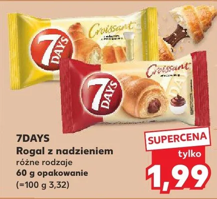 Rogal z nadzieniem różne rodzaje promocja w Kaufland