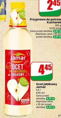 Ocet jabłkowy Jamar promocja w Dino