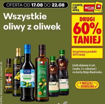 Oliwa z oliwek Delicado Gallo promocja w Biedronka